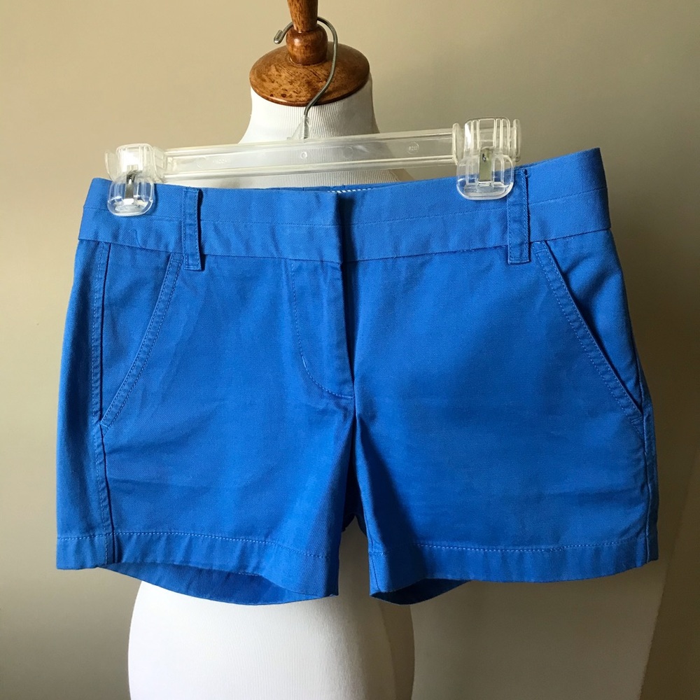 J. Crew Bright Blue Women's Cotton Shorts